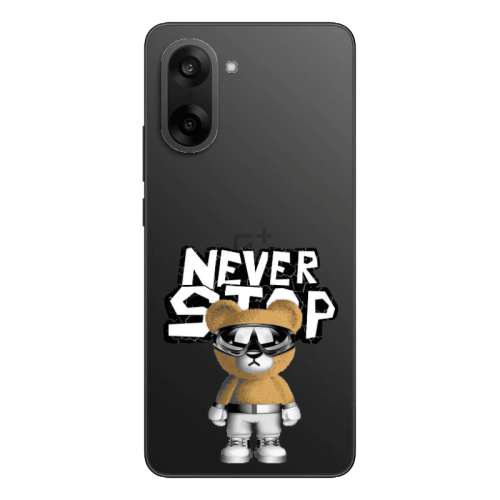 Oneplus Nord CE 5 Never stop Transparent Silicone TPU Θήκη